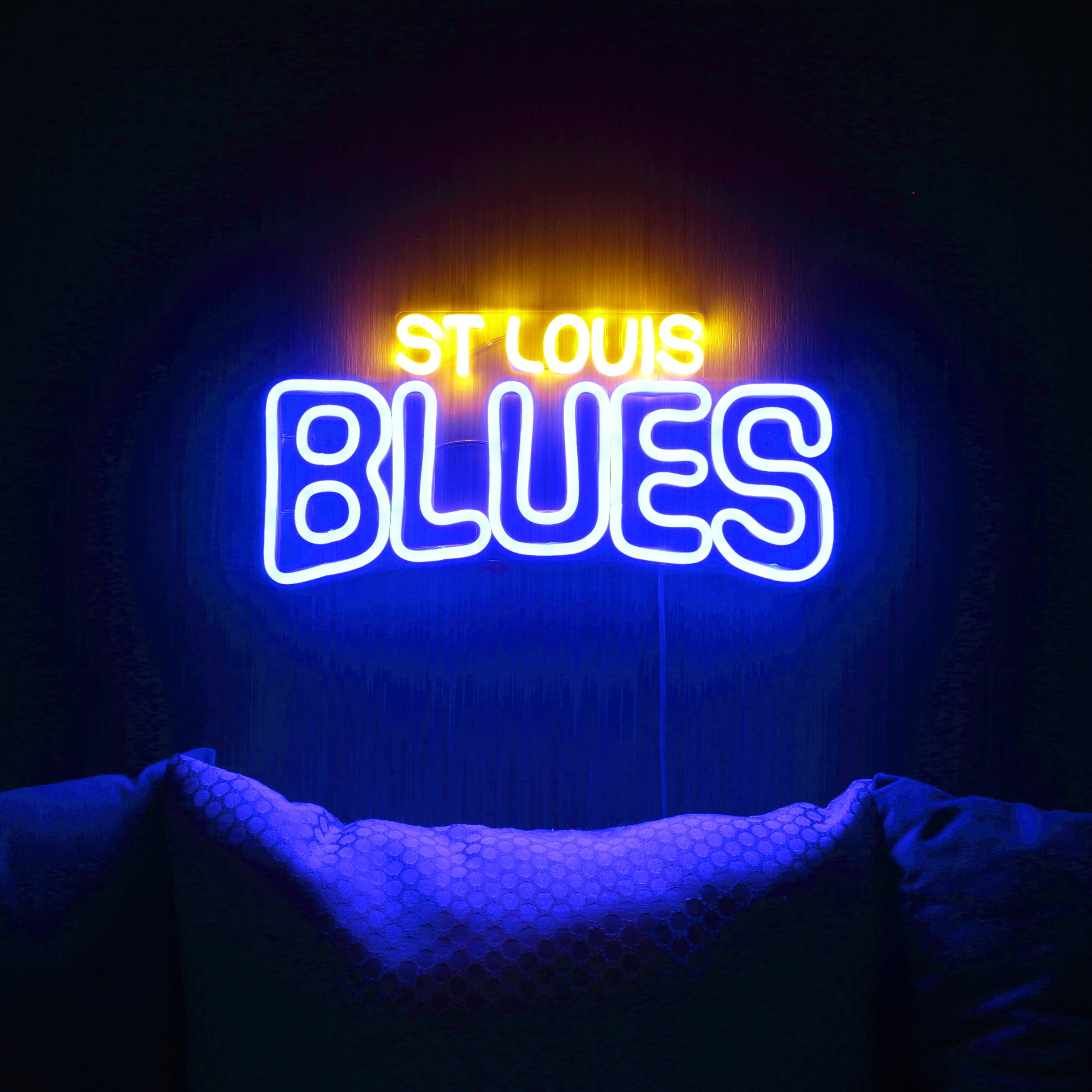 NHL St. Louis Blues Bar Neon Flex LED Sign