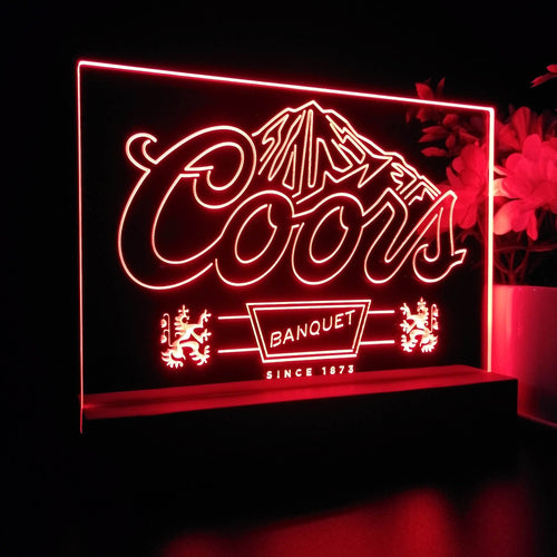 New Coors Light Mountain Neon Light Sign Lamp Beer Gift Bar Artwork 17x14