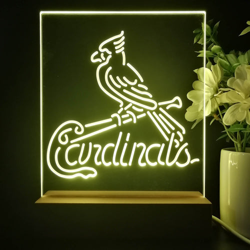 10" Vivid St. Louis Cardinals Retro Logo Neon Sign Light Lamp Beer  Wall Decor