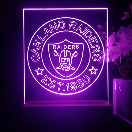 Personalized Las Vegas Raiders Souvenir Neon LED Night Light Sign