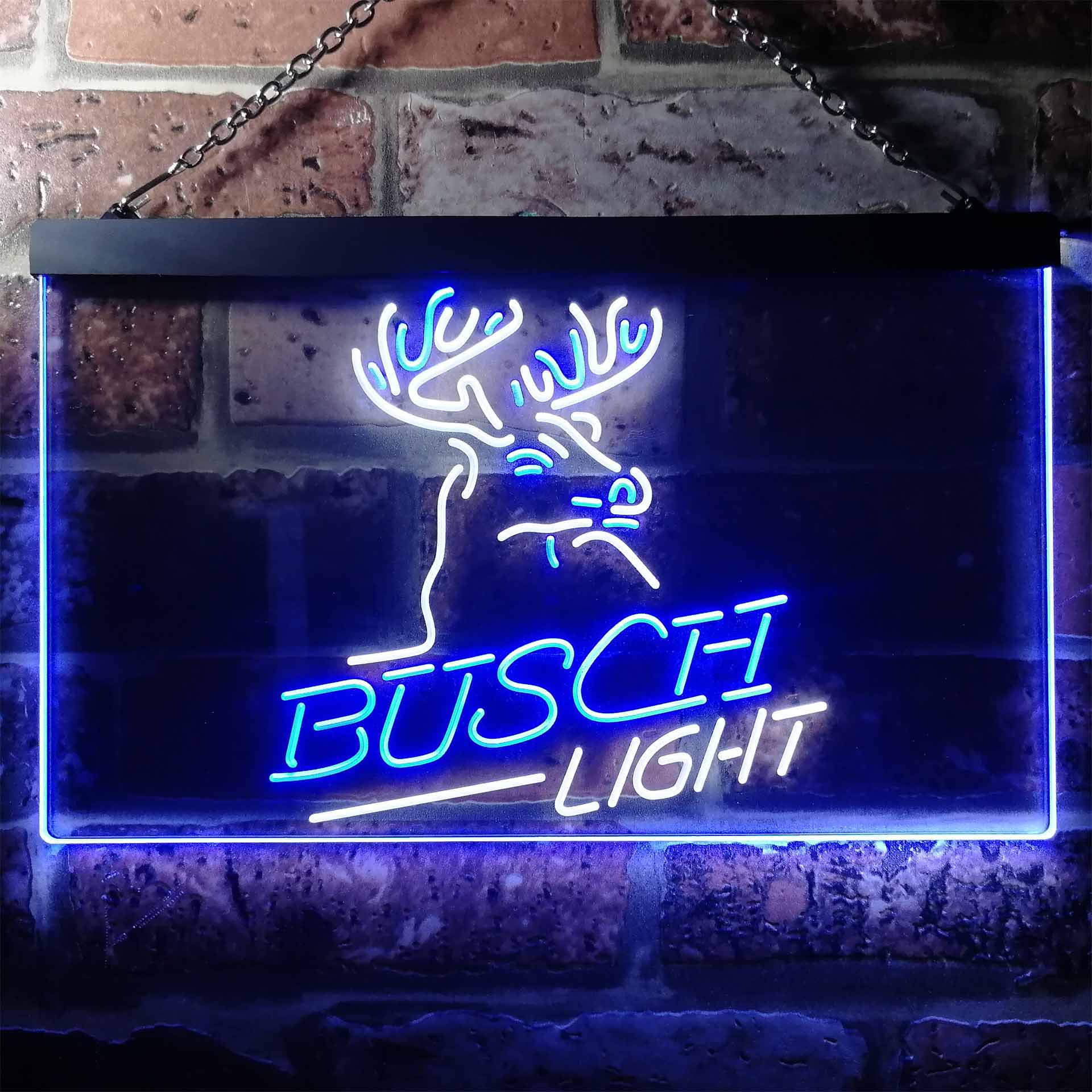 busch light up sign