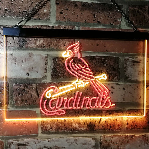 st louis cardinals neon clock