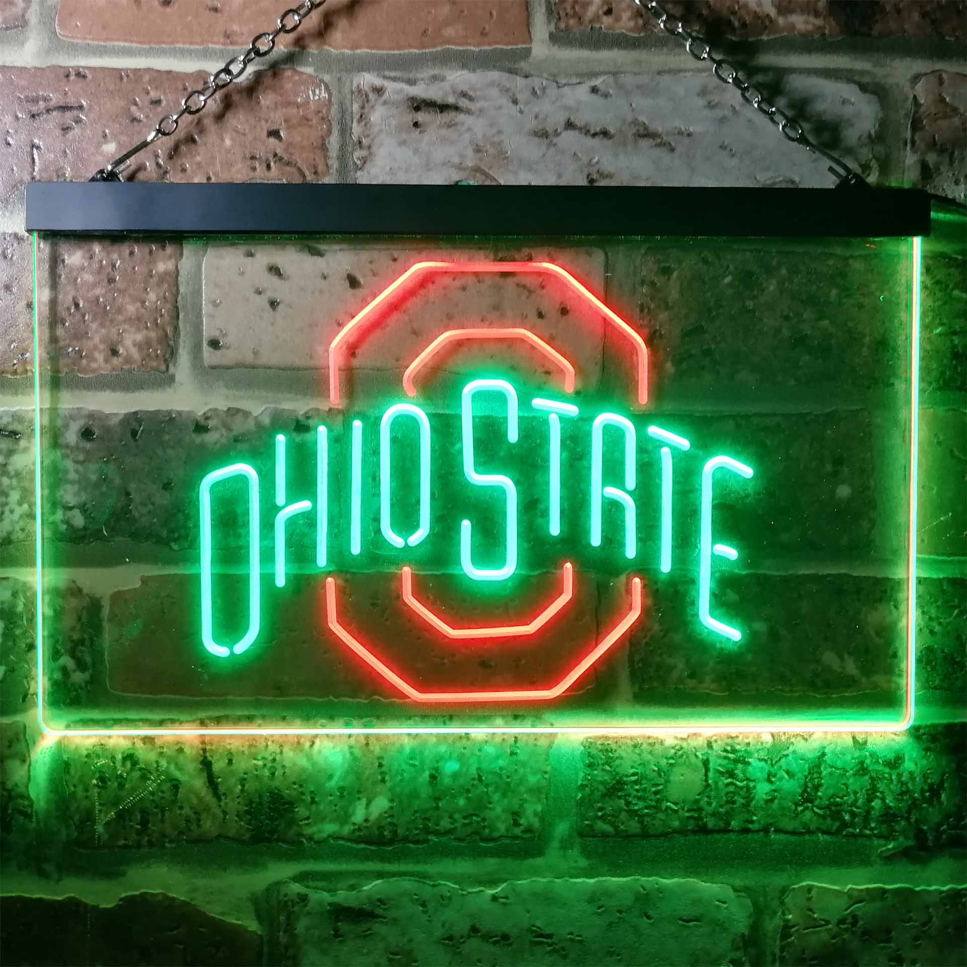 ohio state buckeyes neon light