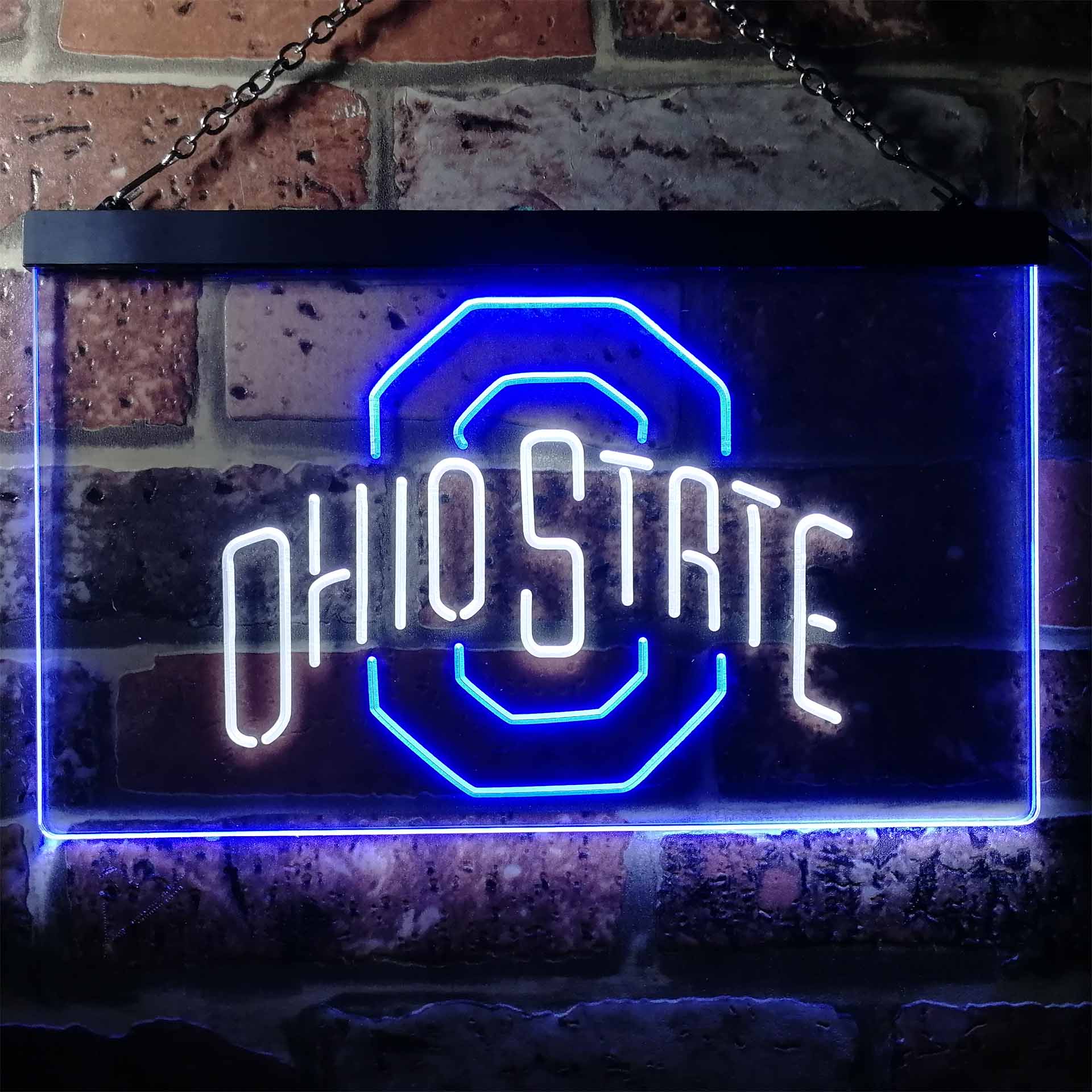 ohio state buckeyes neon light