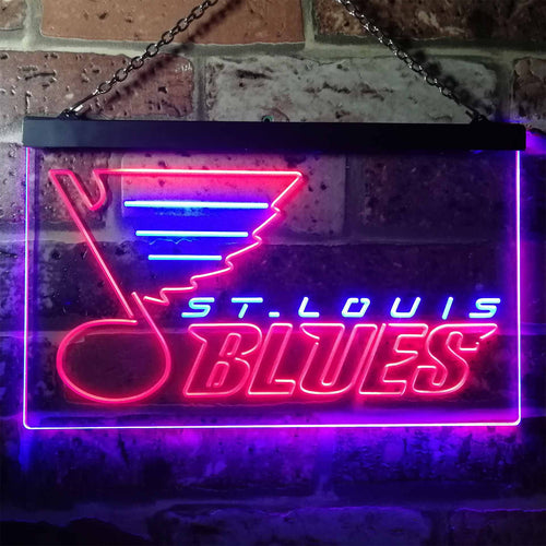 St Louis Blues Ice Hockey Neon-Like LED Sign