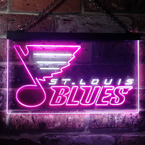 St Louis Blues Ice Hockey Neon-Like LED Sign