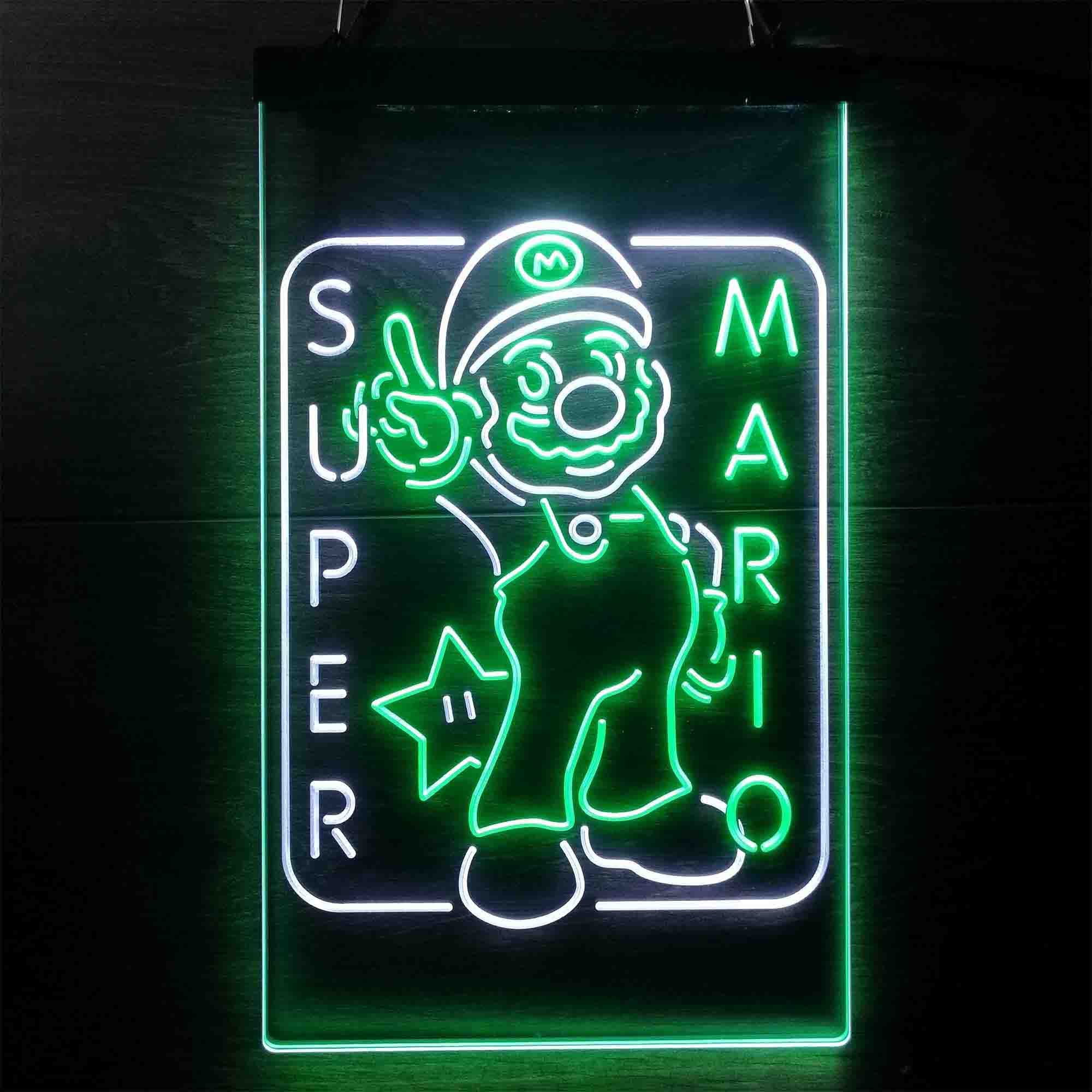 mario neon light