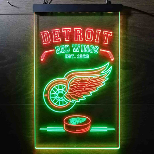 Custom Your Sport Team Detroit Red Wings Est.1926 RGB LED Gaming
