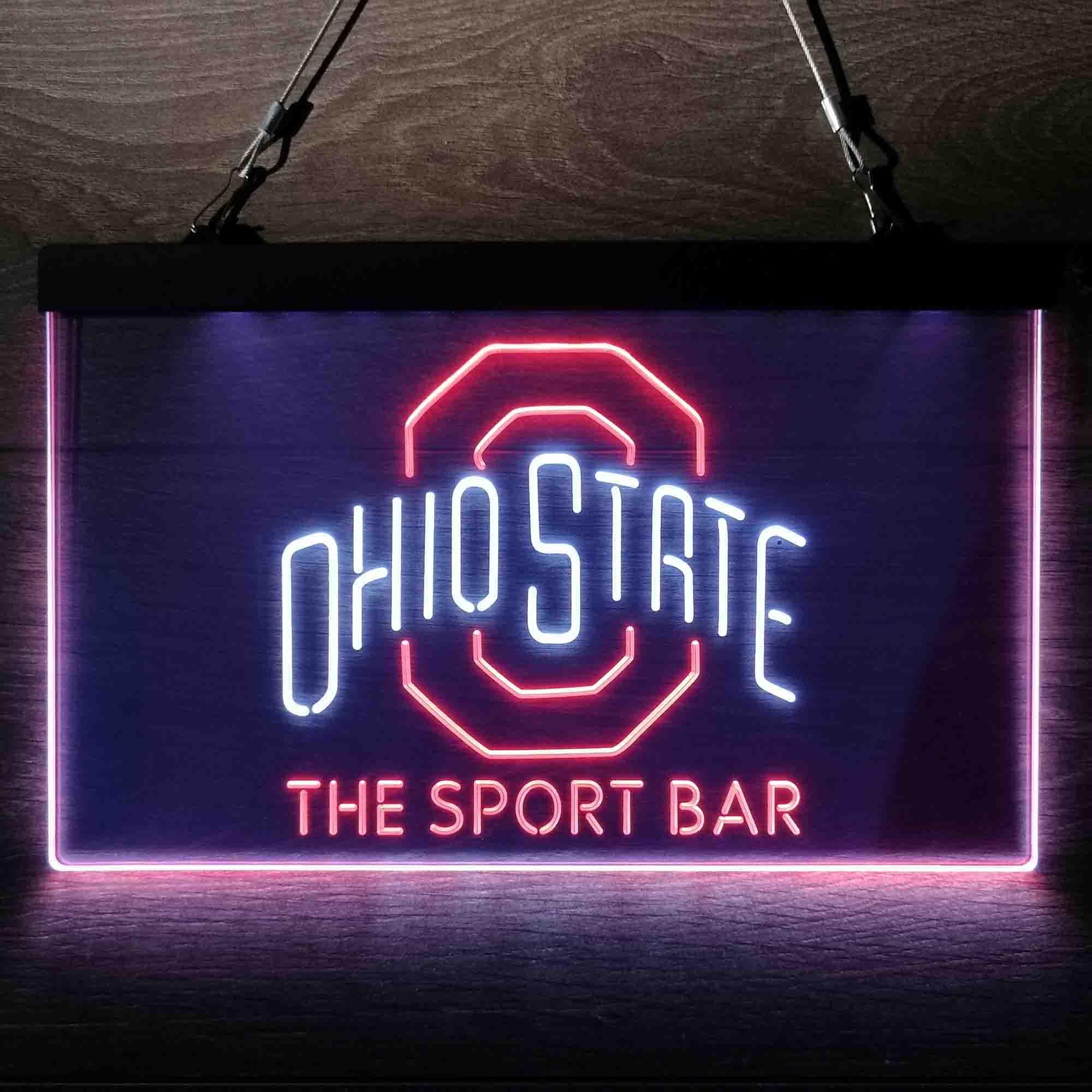 ohio state buckeyes neon light