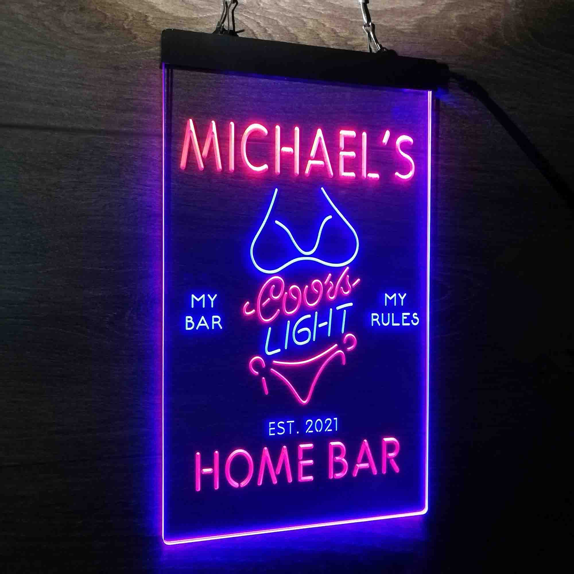 Personalized Coors Light Bikini Girl Neon Like Led Sign Pro Led Sign 