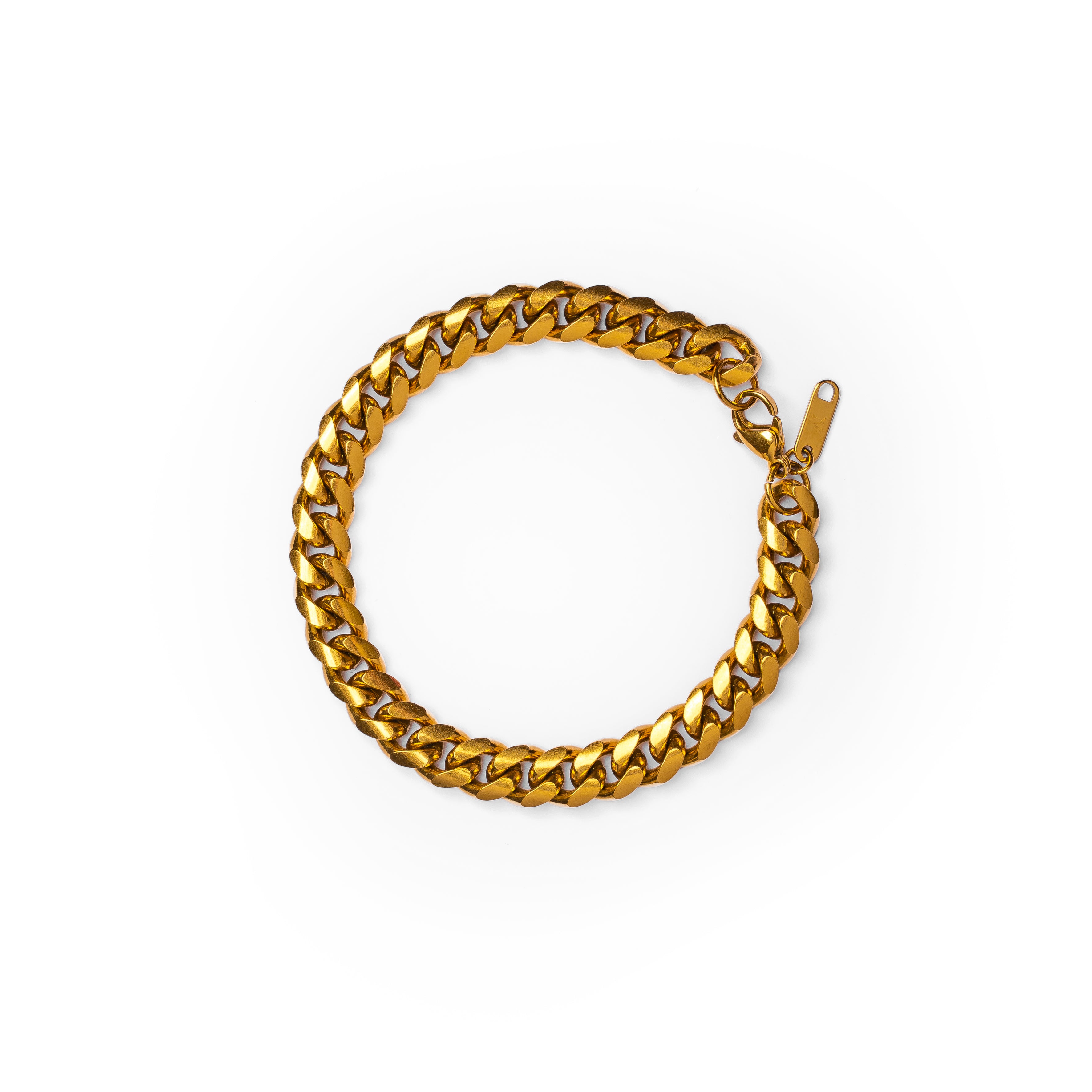 Curb Chain Bracelet - 18K Gold Plated - Nevaeh Mens product image