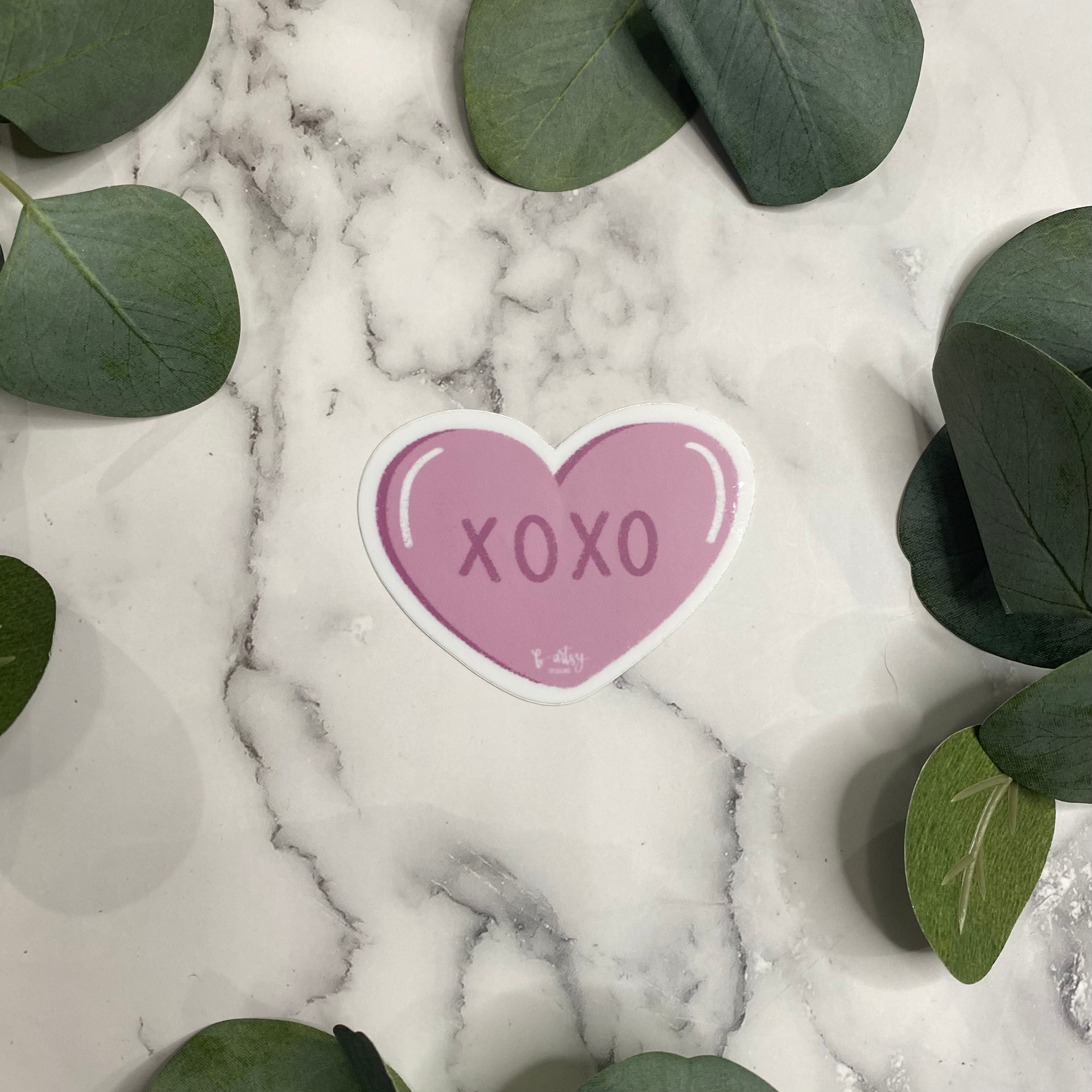 XOXO Heart Sticker