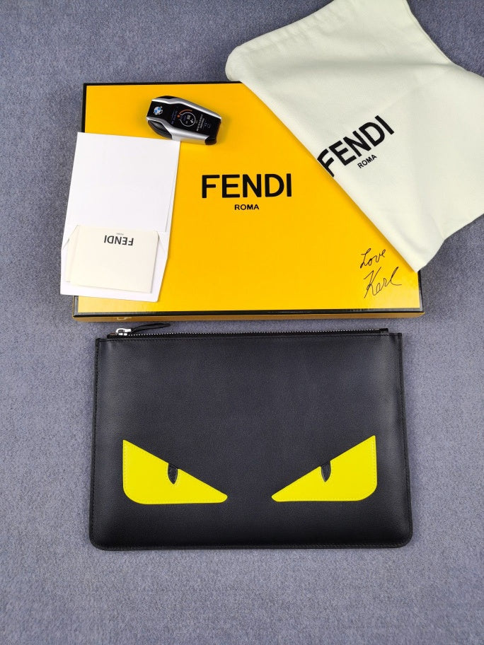 Fendi Men's Zipper Shoulder Bag Crossbody Bag Handbag Men
