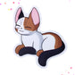 Cute Calico Cat Sticker | Eye Patch Kitty