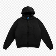 BLACK ON BLACK ZIP-UP HOODIE tern®