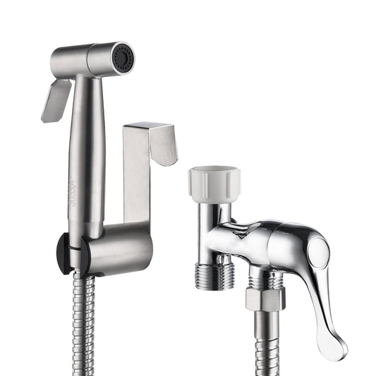 Brushed Nickel Handheld Bidet Sprayer Attachment for Toilet Clearance –  toolkiss united states