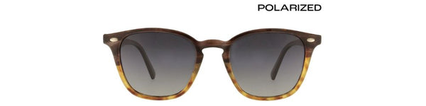 Gafas de sol polarizadas cuadradas marrón claro