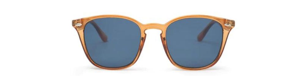 Gafas de sol rectangulares unisex color naranja