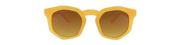 Gafas de sol hexagonales color camel