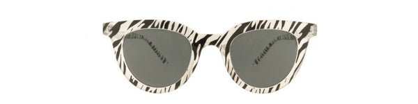 gafa de sol cat eye con estampado animal print zebra
