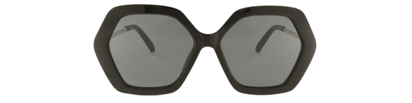 Gafas de sol hexagonales grandes color negra