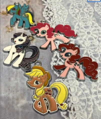 5pcs My Little Pony l Enamel Charms l Colorful V2 - ohmyprettys2