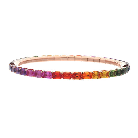 Rainbow Tennis Bracelet