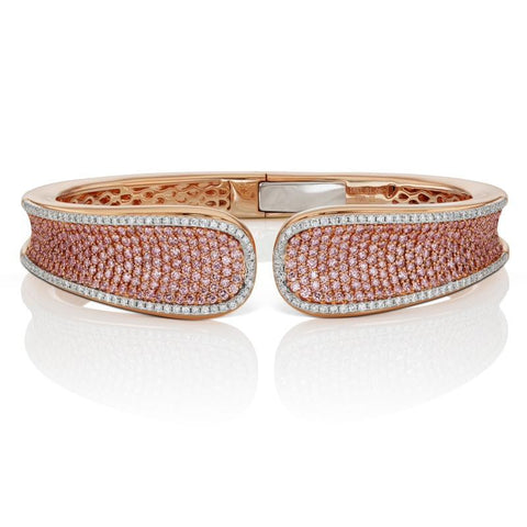 Pink Diamond Cuff Bracelet