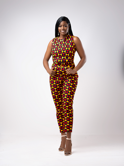 African Print Adeola crop Top – ETNICA