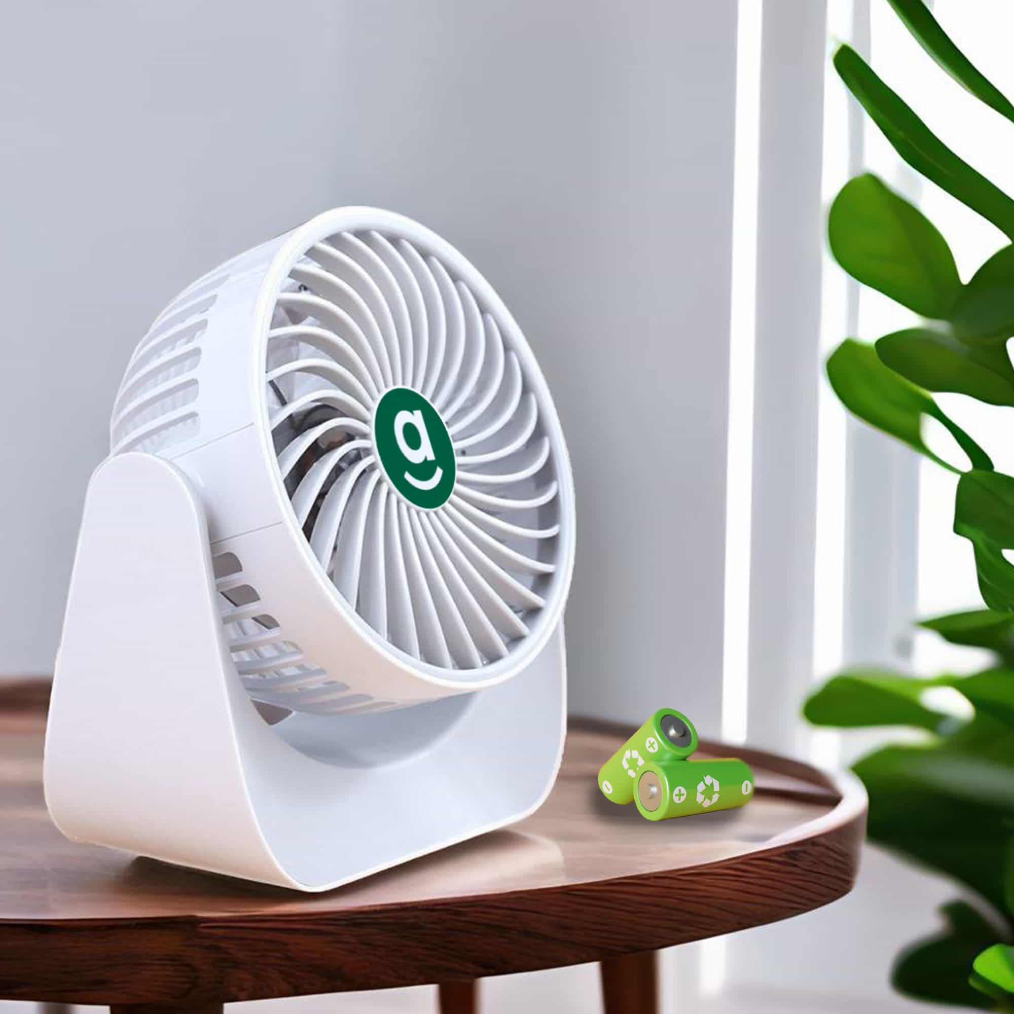 Hey abby Smart USB Fan_compatible with 18650 battery