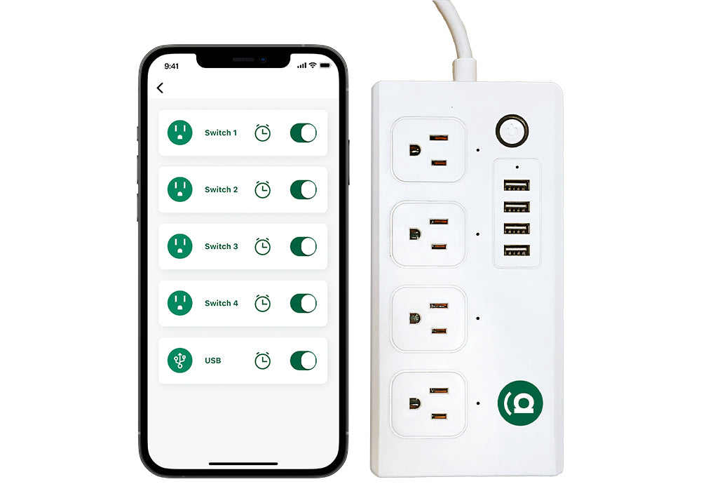 Remote Controlled Power Strip with USB and Wi-Fi