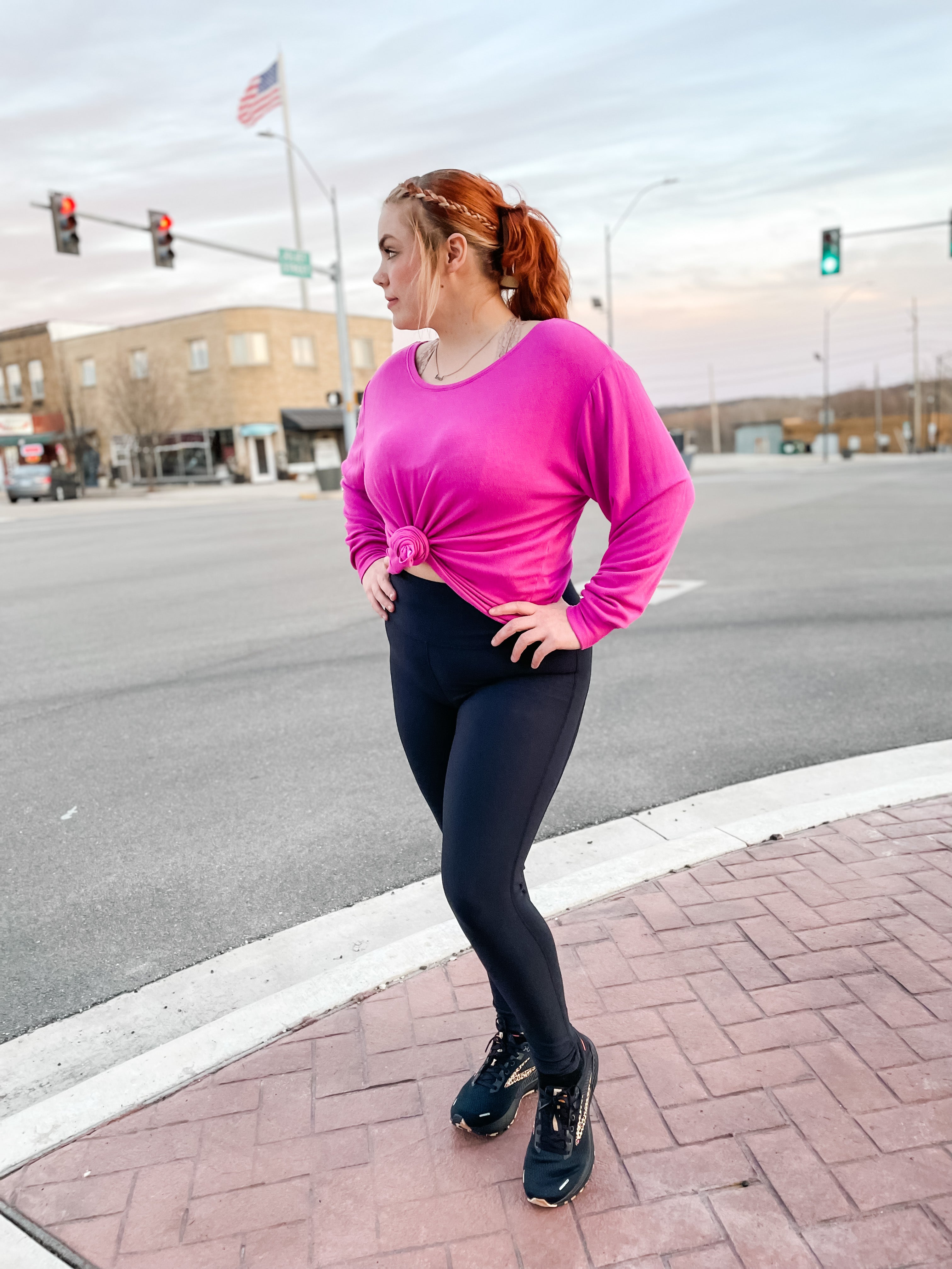 Micro-Rib High Waist Legging
