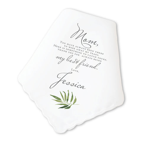 Fern Mother of the Bride Handkerchief