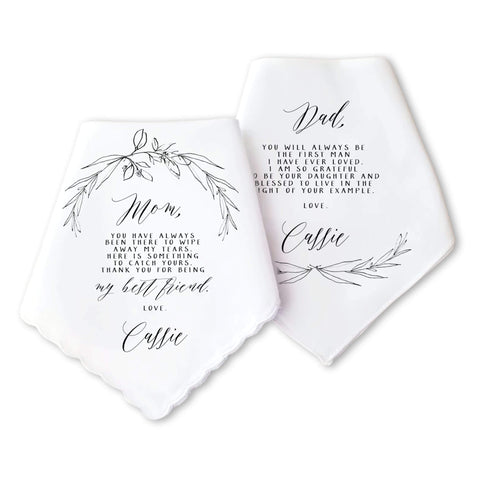 sketch parents of the bride wedding gift set