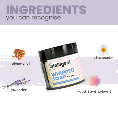 fun whipped soap for kids' independent bathing