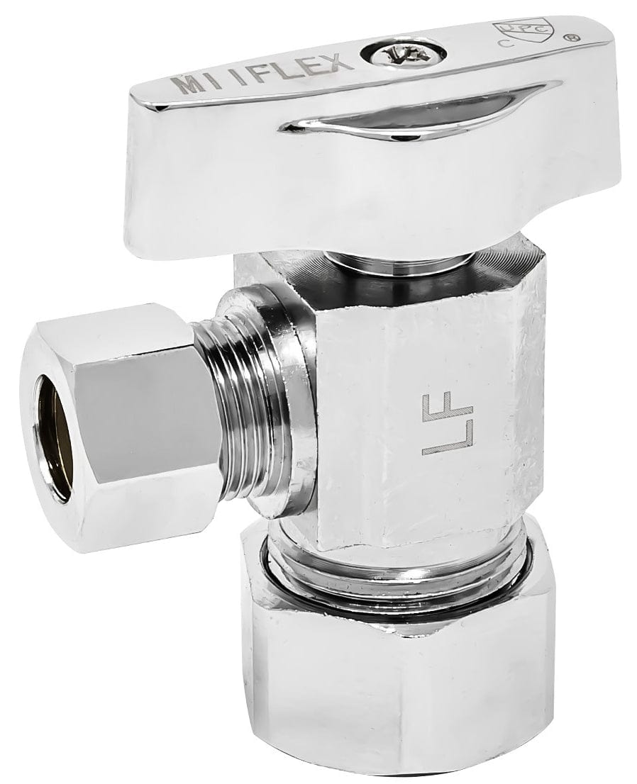 Angle Stop 5/8" OD - 1/2" NOMx 1/2" OD COMP 1/4 Turn