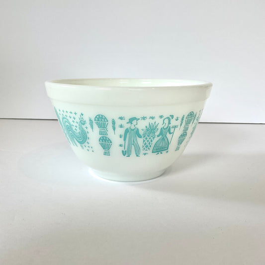 Vintage PYREX #401 1-1/2 Pt. Primary Blue Small Nesting Mixing Bowl USA