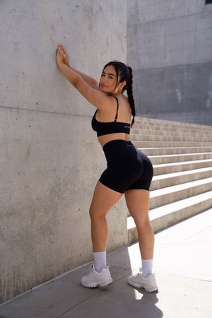 ONYX BLACK ABSTRACT SHORTS - GRYND