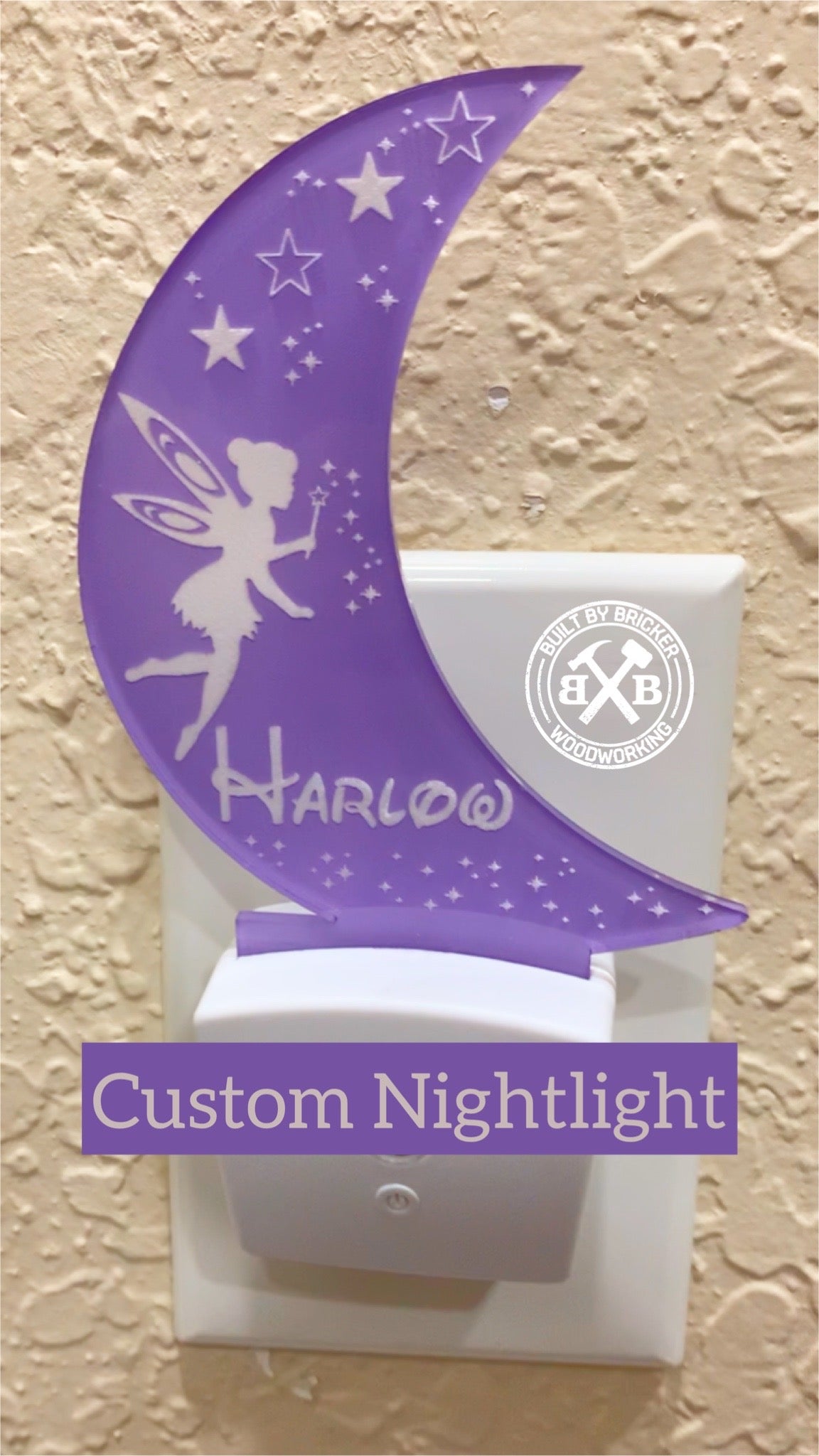 Moon and Stars Custom Night light