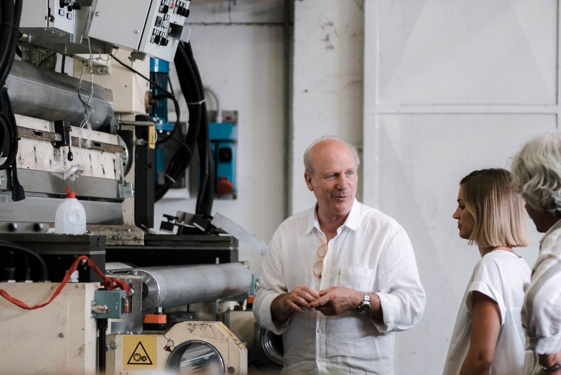 Uashmama founder Marco Marconi in the factory