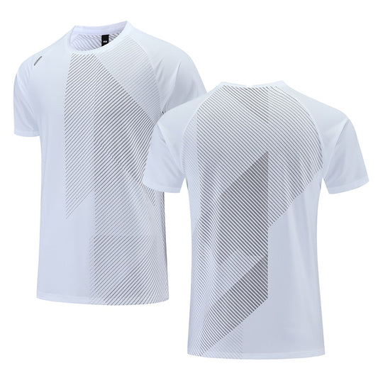 2018 New Brand Men Tshirt Quick Dry Breathable T-shirts Men Soccer
