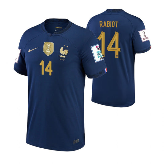 Nike France Lucas Hernandez Away Jersey w/ World Cup Champion & World Cup 2022 Patches 22/23 (White) Size M