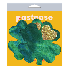 Coverage size Green Clover Large Nipple Pasties by Pastease