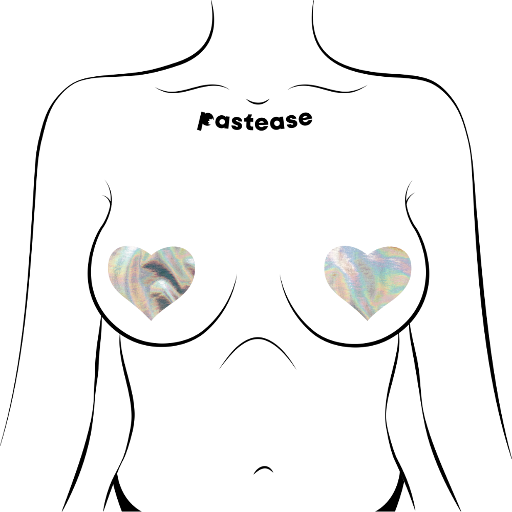 Holographic Heart Stickers – Easykart Labels