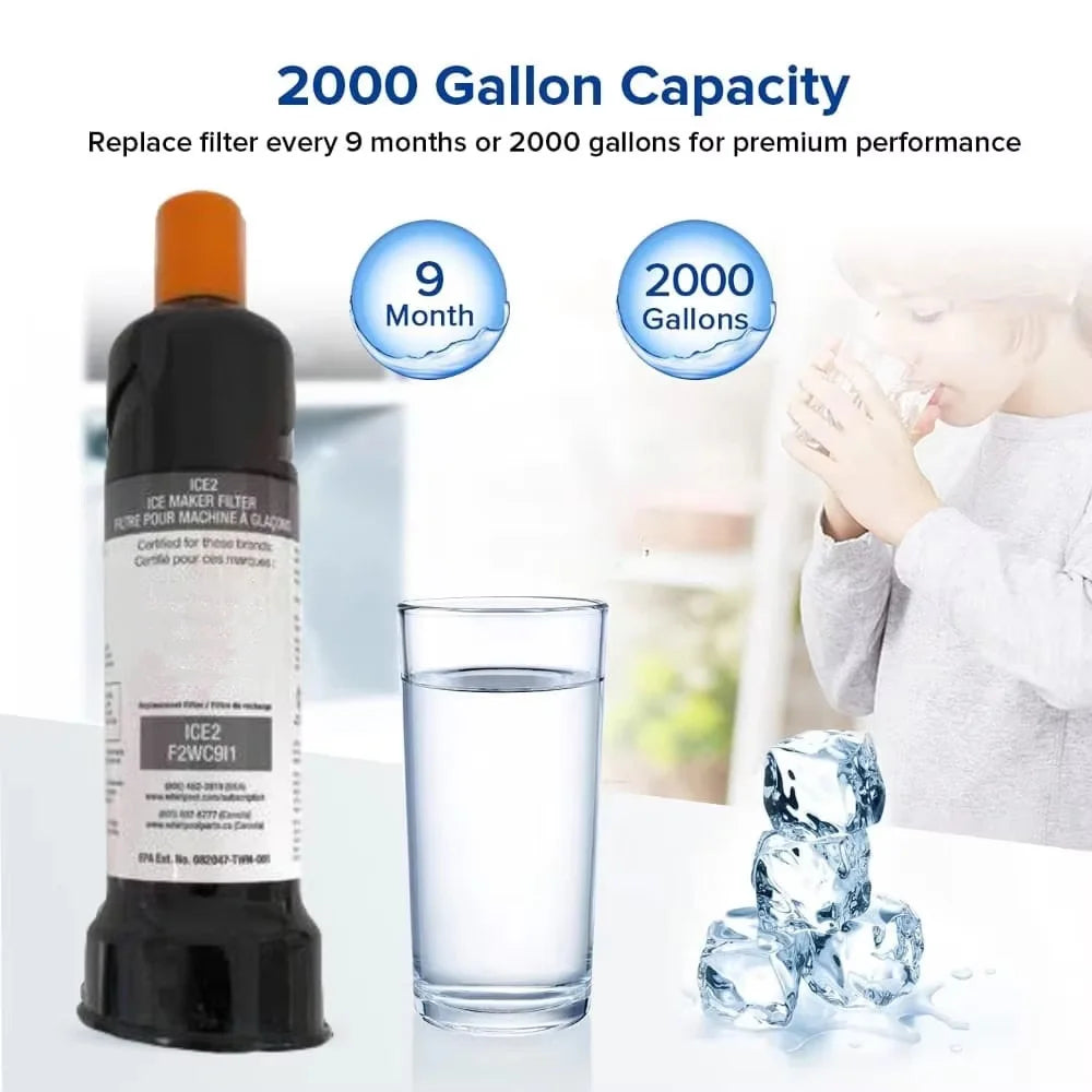 Activated Carbon Refrigerator Water Filter Replacement for ICE2 F2WC9I