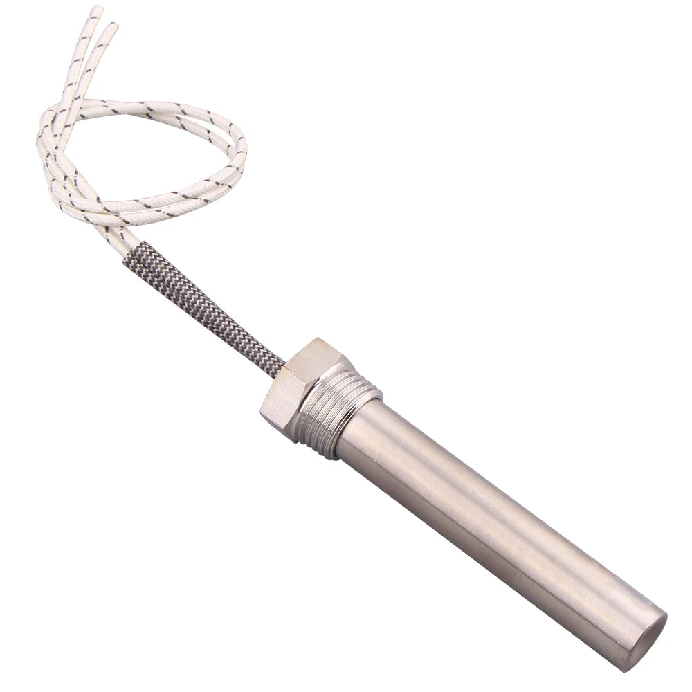 Immersion Cartridge Heater 1/2" Thread Cylindrical Hot Rod  Resistance 220V 300W 500W 1/1.5/2KW Electric Water Heating Element