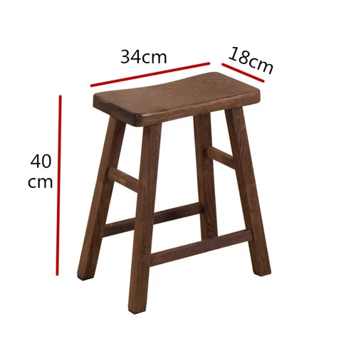 Chicken wing wooden bathing stool solid wood small bench stool child mini Chinese home living room baby adult wooden stool ZM11