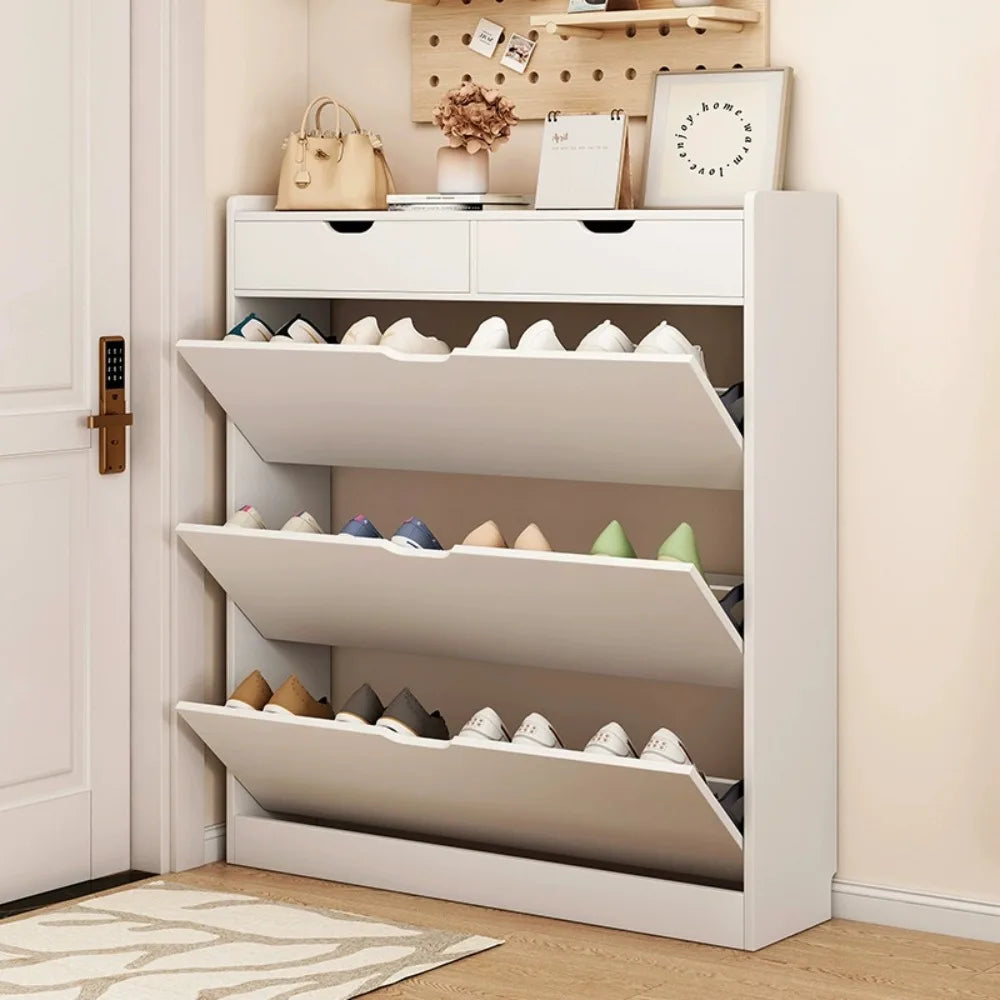 Modern Flip Bucket Shoe Cabinet Large Capacity Simple Shoe Cabinet Entrance Storage Rack Ultra-thin Household Small Shoe Cabinet