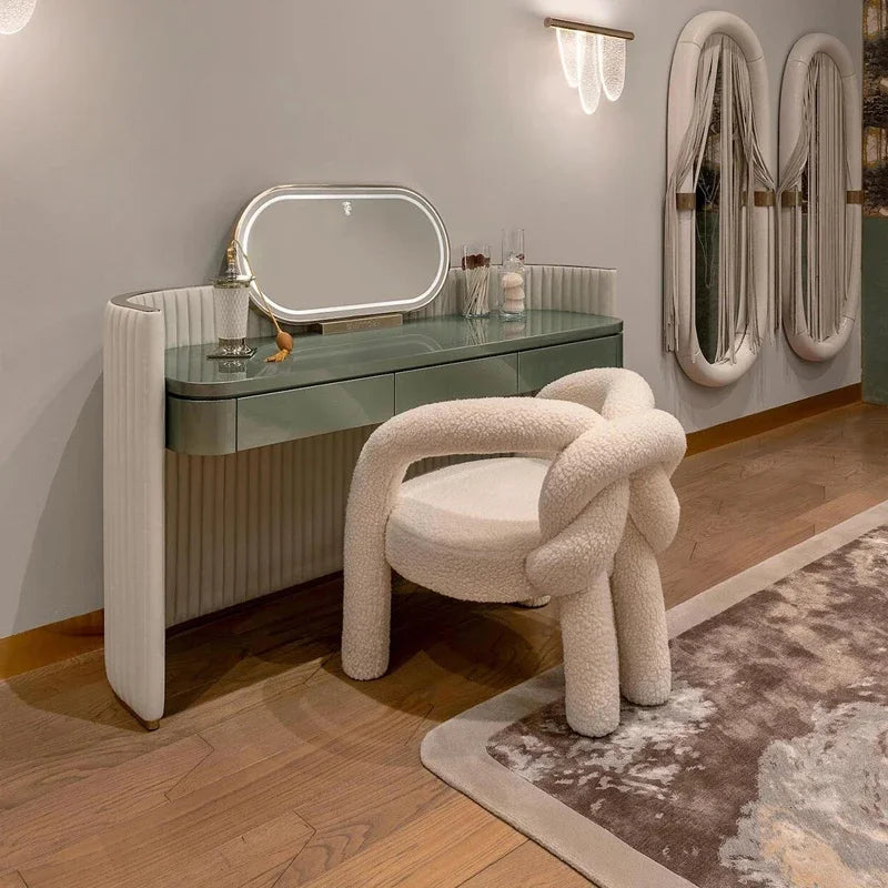 Luxury Vanity Makeup Dresser Mirror Set Women Modern Princess Dressers Bedroom Organizer Coiffeuse Chambre Home Furniture