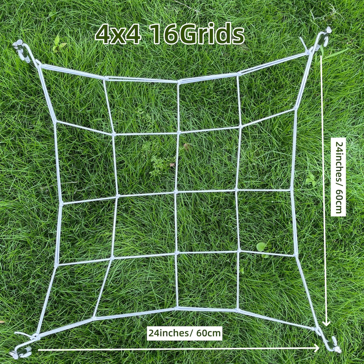 4'' Mesh Trellis Netting  for Grow Tents Plant Support Elastic ScrOG/ LST/ HST Net with Hooks Grow Box Kit Low Stress Training